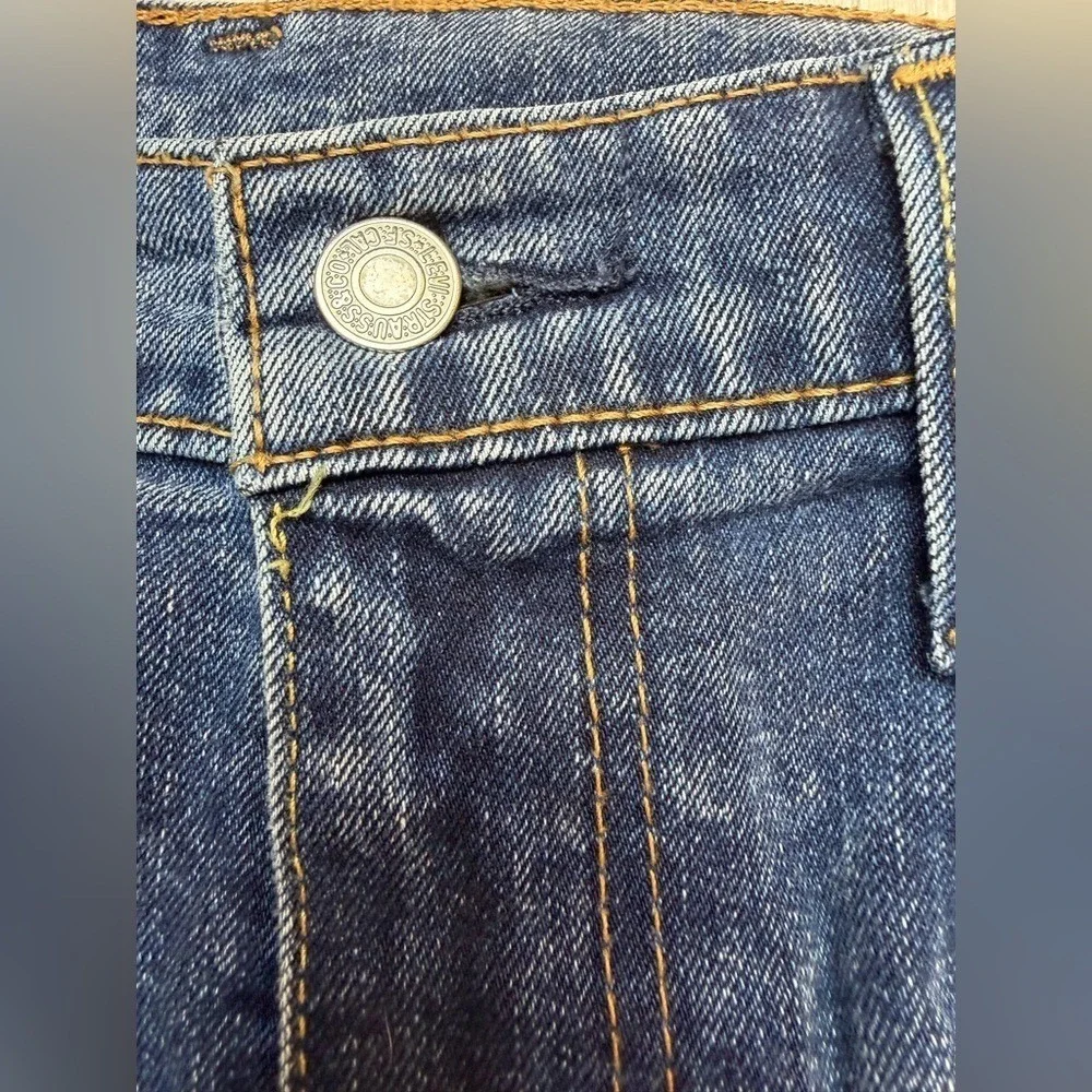 Levis‎ 512 Sin City Slim Taper Mens Jeans 34x32 Dark Wash Blue Denim 28833-0285
